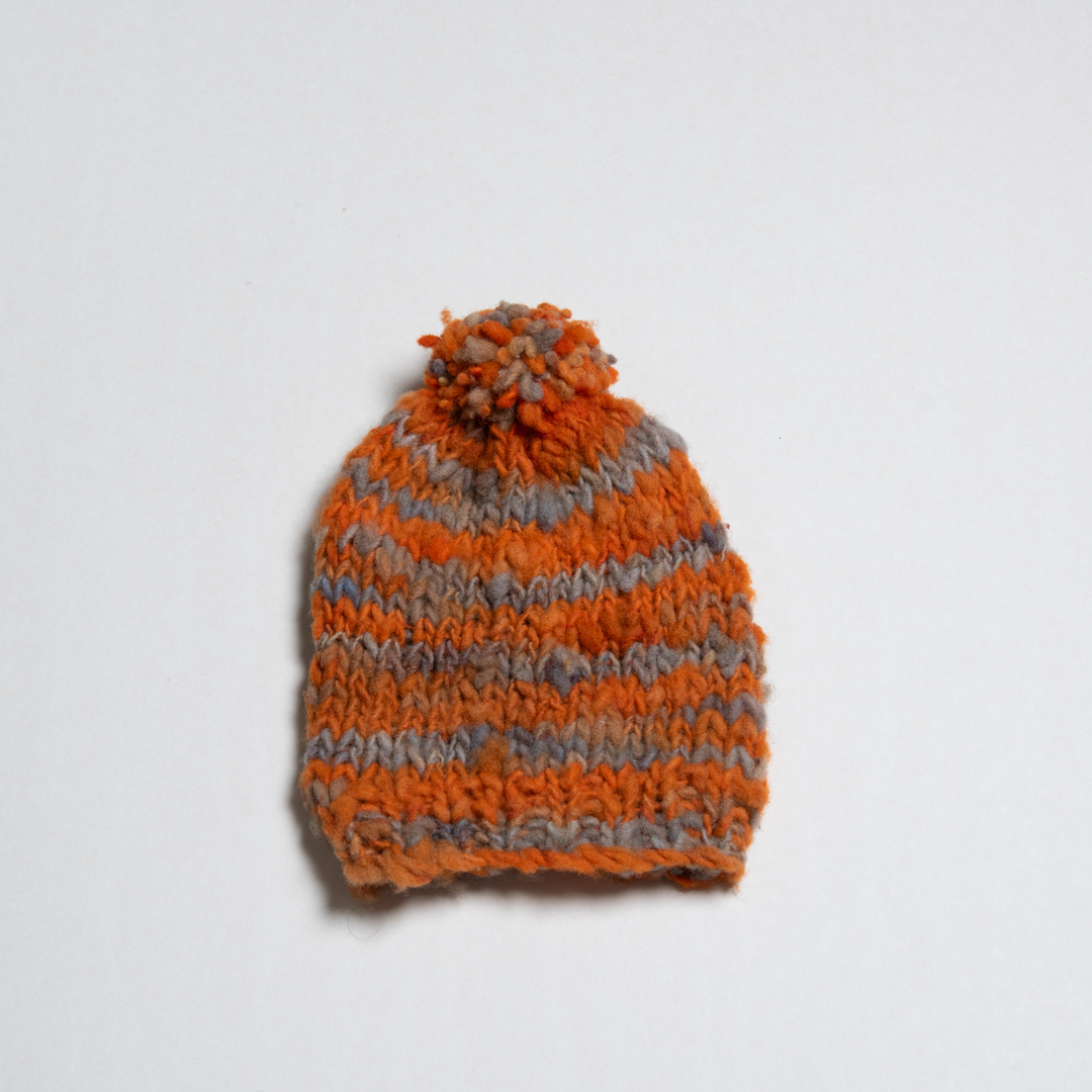 GORRO CHILOTE MATIZADO NARANJO CON GRIS