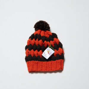 GORRO DE LANA MATIZADO ROJIZO