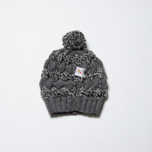 GORRO DE LANA MATIZADO CON GRIS